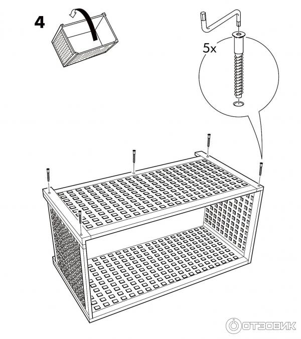 Инструкция по сборке Икеа стол-сундук Хол