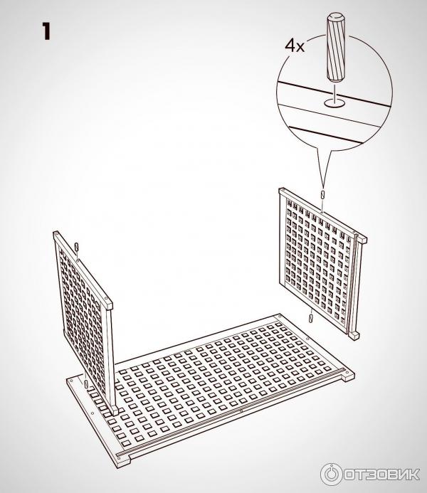 Инструкция по сборке Икеа стол-сундук Хол