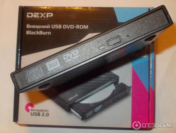 Внешний привод Dexp DVD-RW USB BlackBurn фото