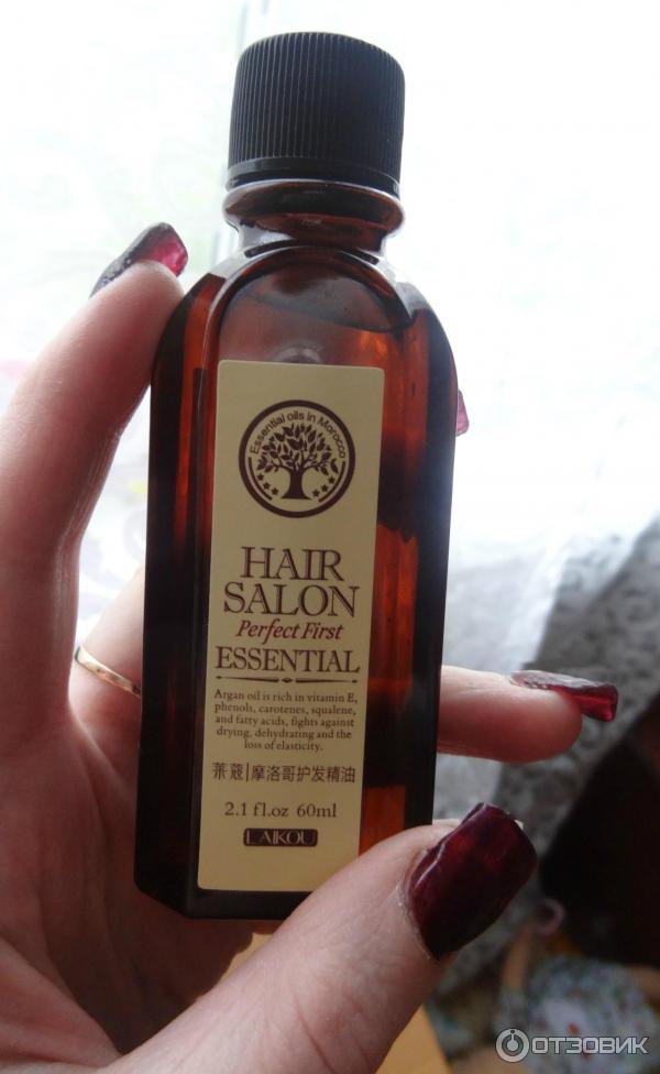 Масло эффект отзывы. Масло для волос LAIKOU hair Salon Essential 60 ml аргановое масло. Hair Salon perfect first Essential. Salon Chic масло для волос. Hair Salon Essential масло СПБ.
