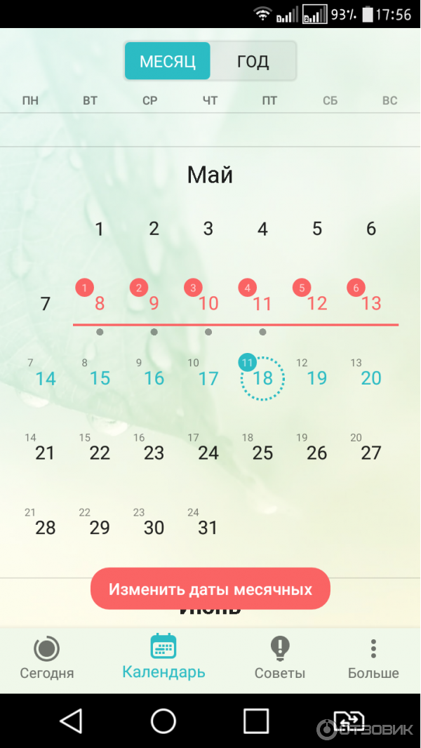 Отзыв о Flo: Точный Женский Календарь - приложение для Android | Нежно  любимый помощник