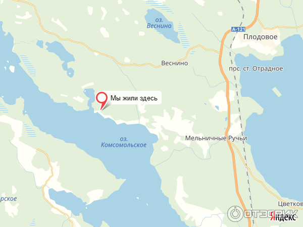 Комсомольское озеро Ленинградская область на карте - информация и описание