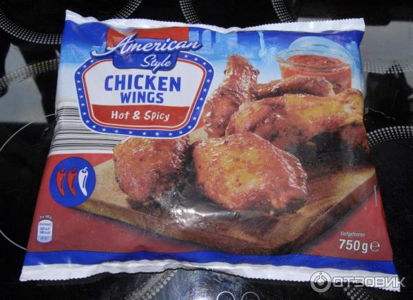 Крылышки куриные замороженные Chicken Wings Hot and Spicy American Style.