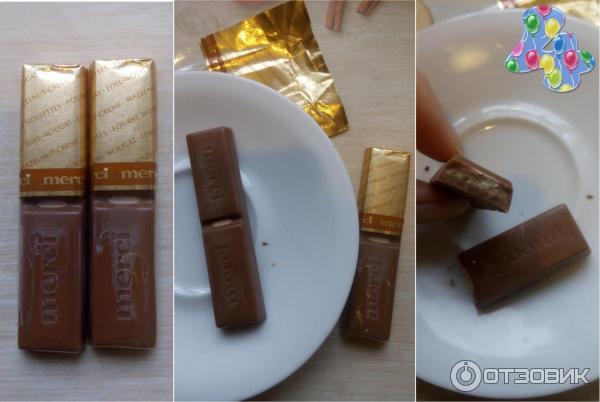 Шоколадные конфеты Merci - дегустация - сорт 4. Ореховый крем