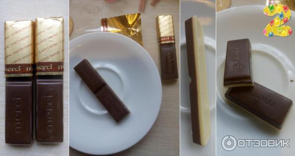Шоколадные конфеты Merci - дегустация - сорт 2. Кофе и сливки