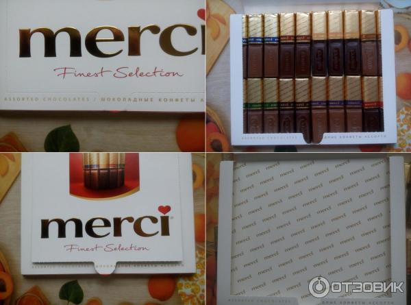 Шоколадные конфеты Merci - как открывается упаковка, как оформлена изнутри, как уложены конфеты