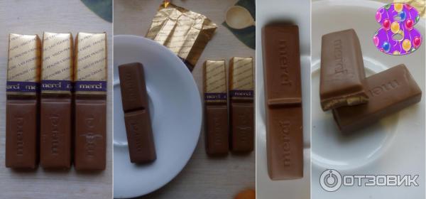 Шоколадные конфеты Merci - дегустация - сорт 8. Кремовая начинка пралине