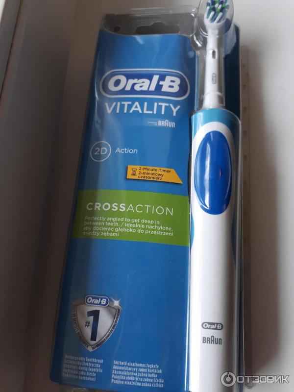 Oral b vitality 2d crossaction зубные щетки для снятия камня