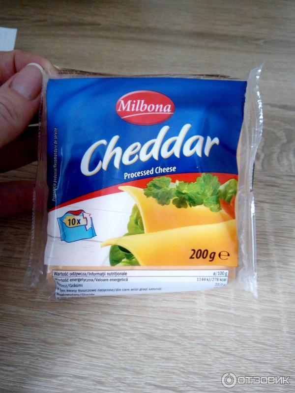 Отзыв о Сыр Очень вкусный | Cheddar Milbona